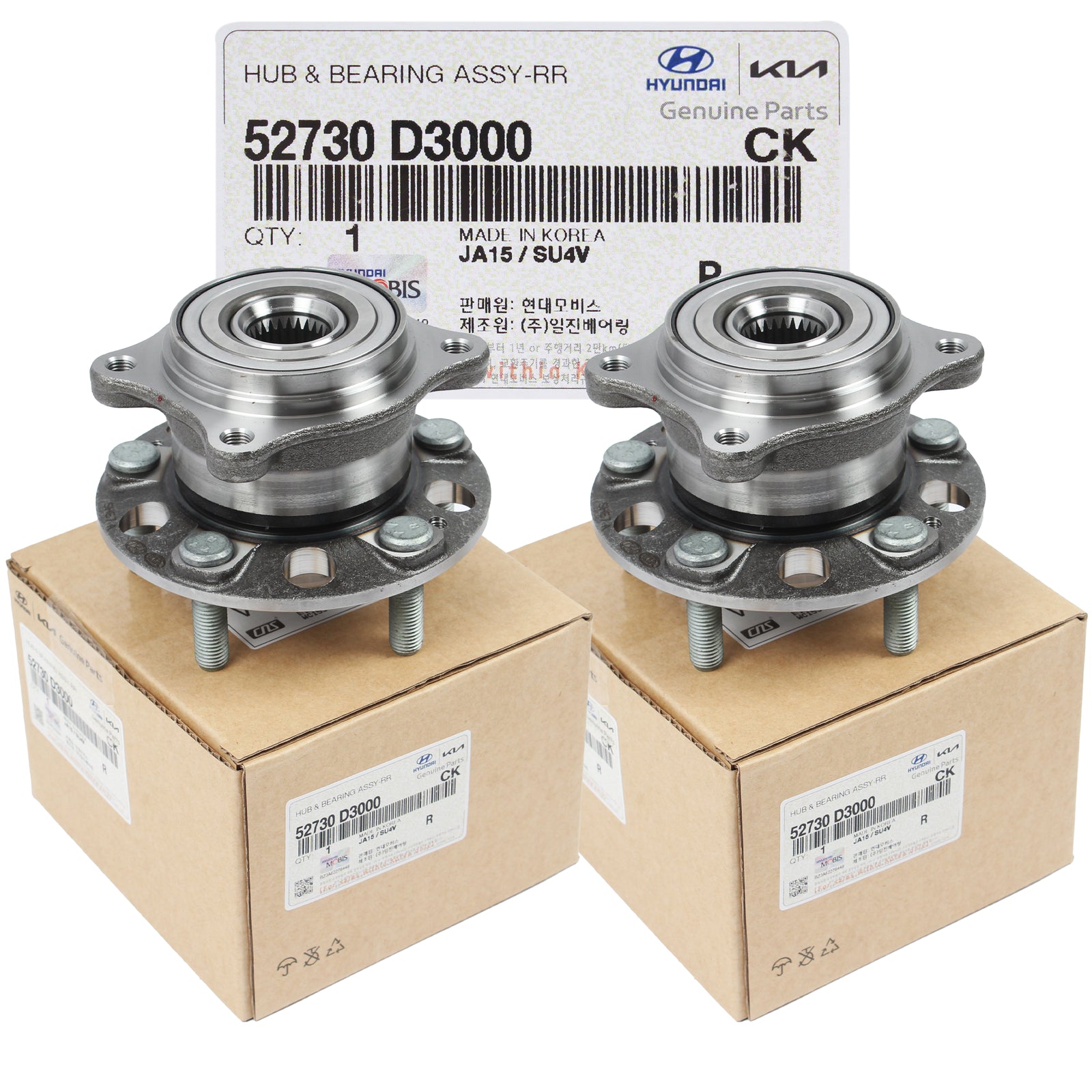 GENUINE REAR Wheel Hubs & Bearings for 2016-2021 Tucson 2017-2022 Sportage AWD