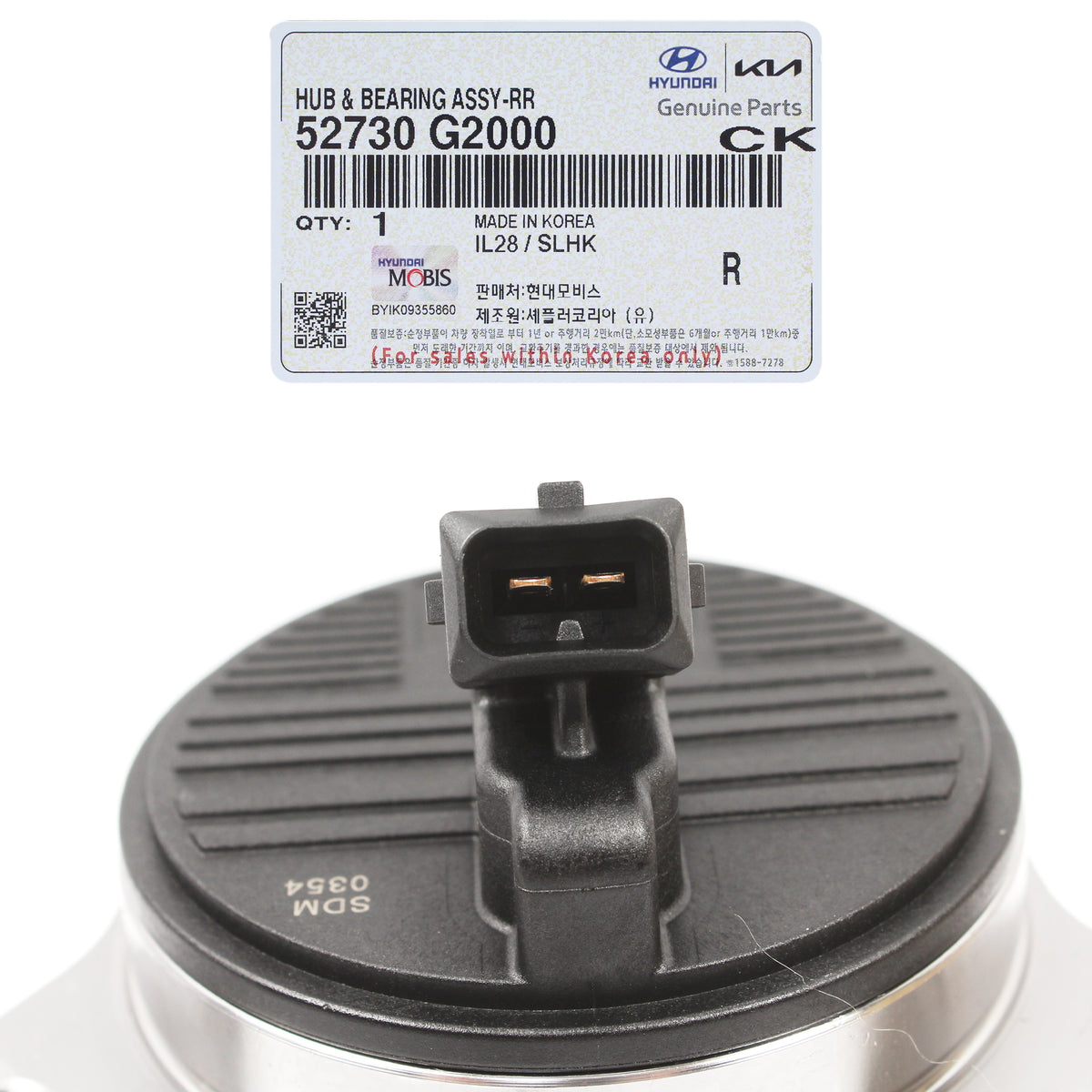 GENUINE REAR Wheel Hubs &amp; Bearings for 2017-2022 Elantra Ioniq Niro 52730G2000