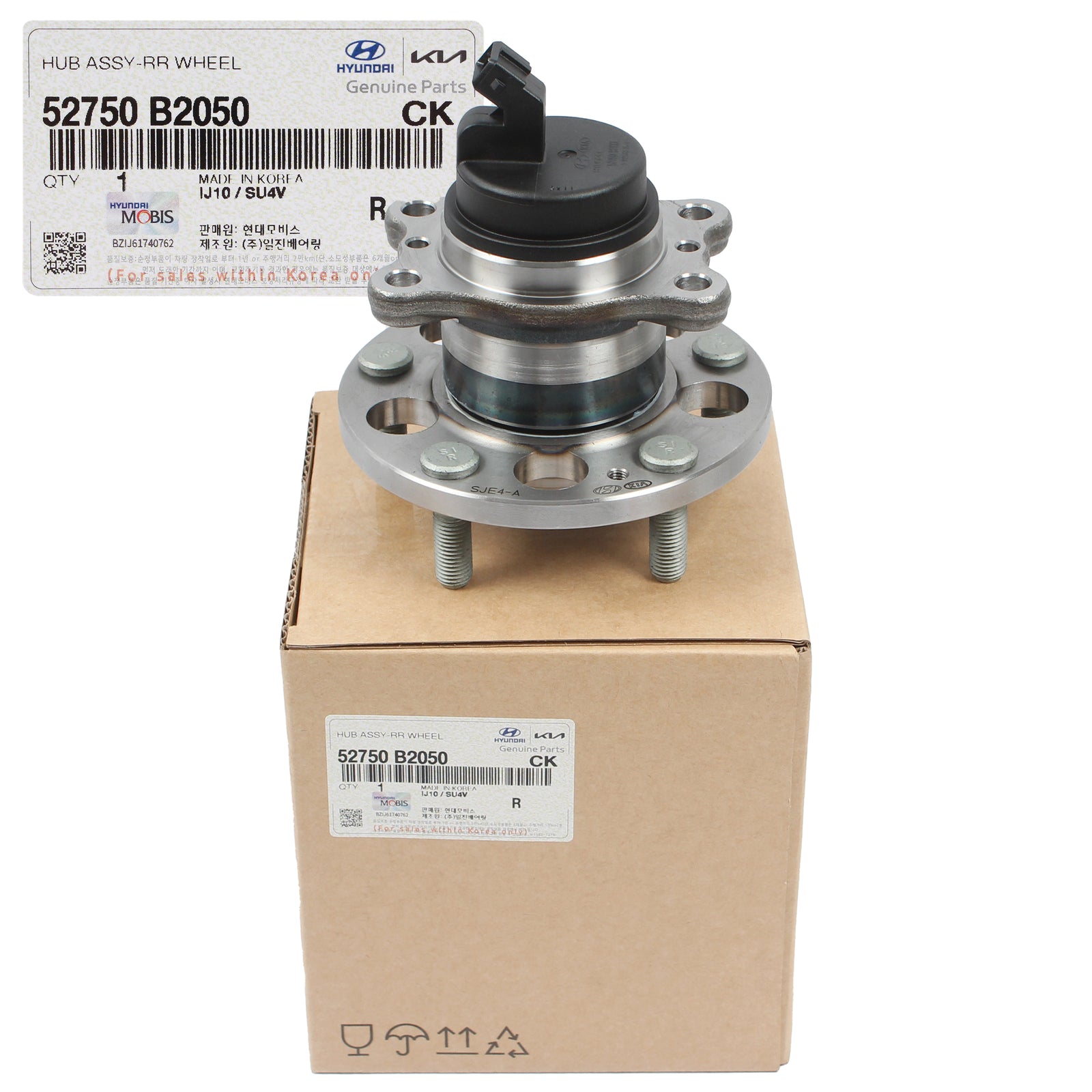 GENUINE REAR Wheel Hubs & Bearings 2PCS for 2014-2019 Kia Soul / EV 52750B2050