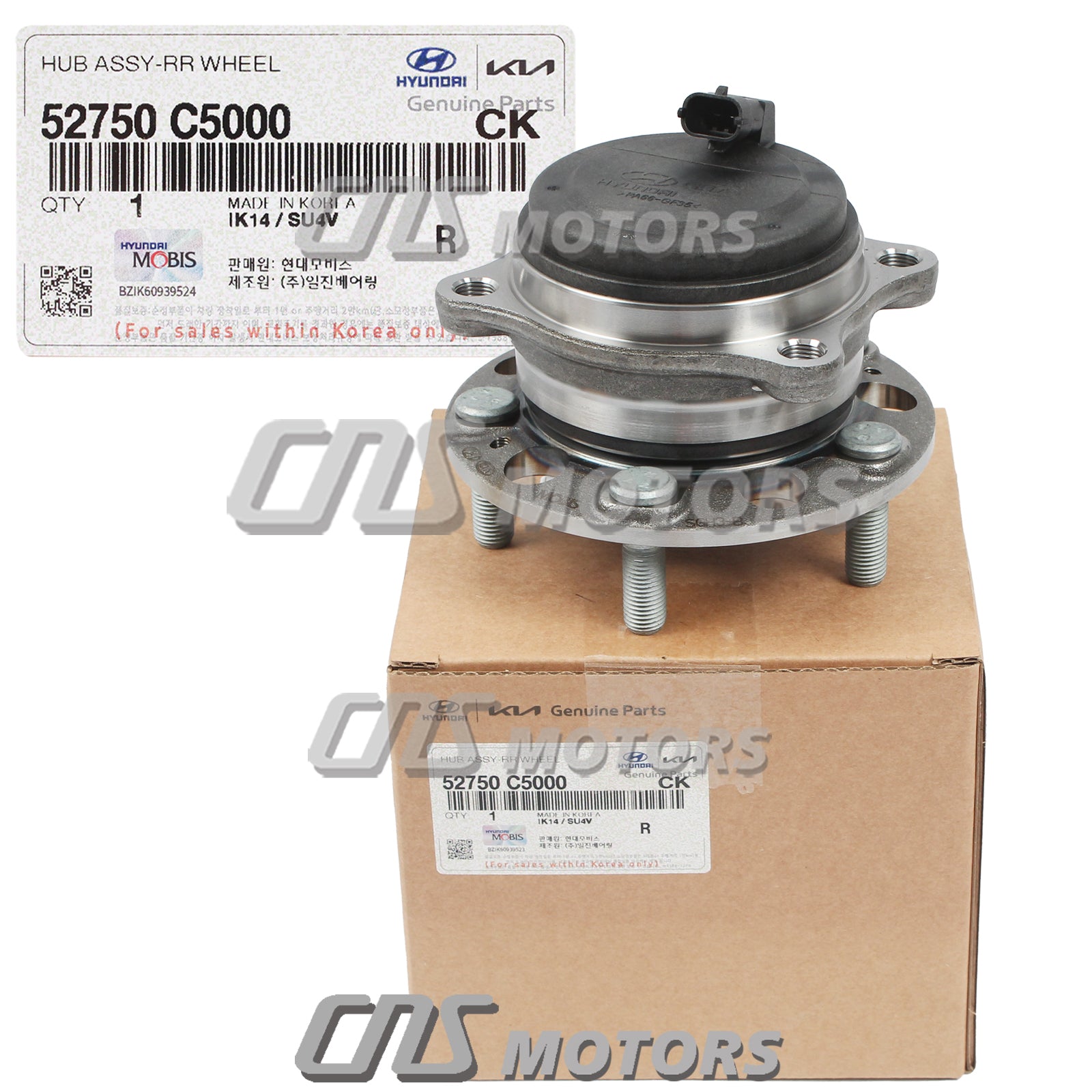 GENUINE 2016-2020 Kia Sorento FWD for REAR Wheel Hubs & Bearings 52750C5000