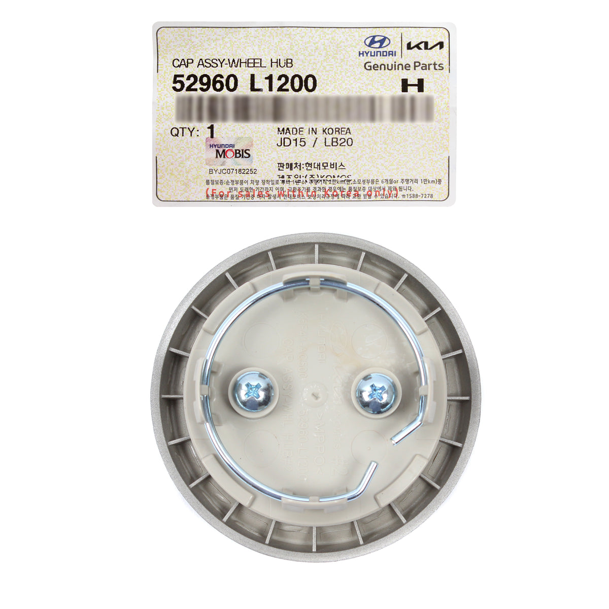 GENUINE Wheel Center Cap 18" 19" for 21-23 Elantra 20-23 Sonata 52960L1200