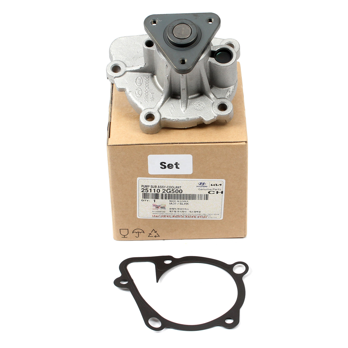 GENUINE Water Pump &amp; Gasket for 2011-2016 Hyundai Kia 2.0L 2.4L 251102G500