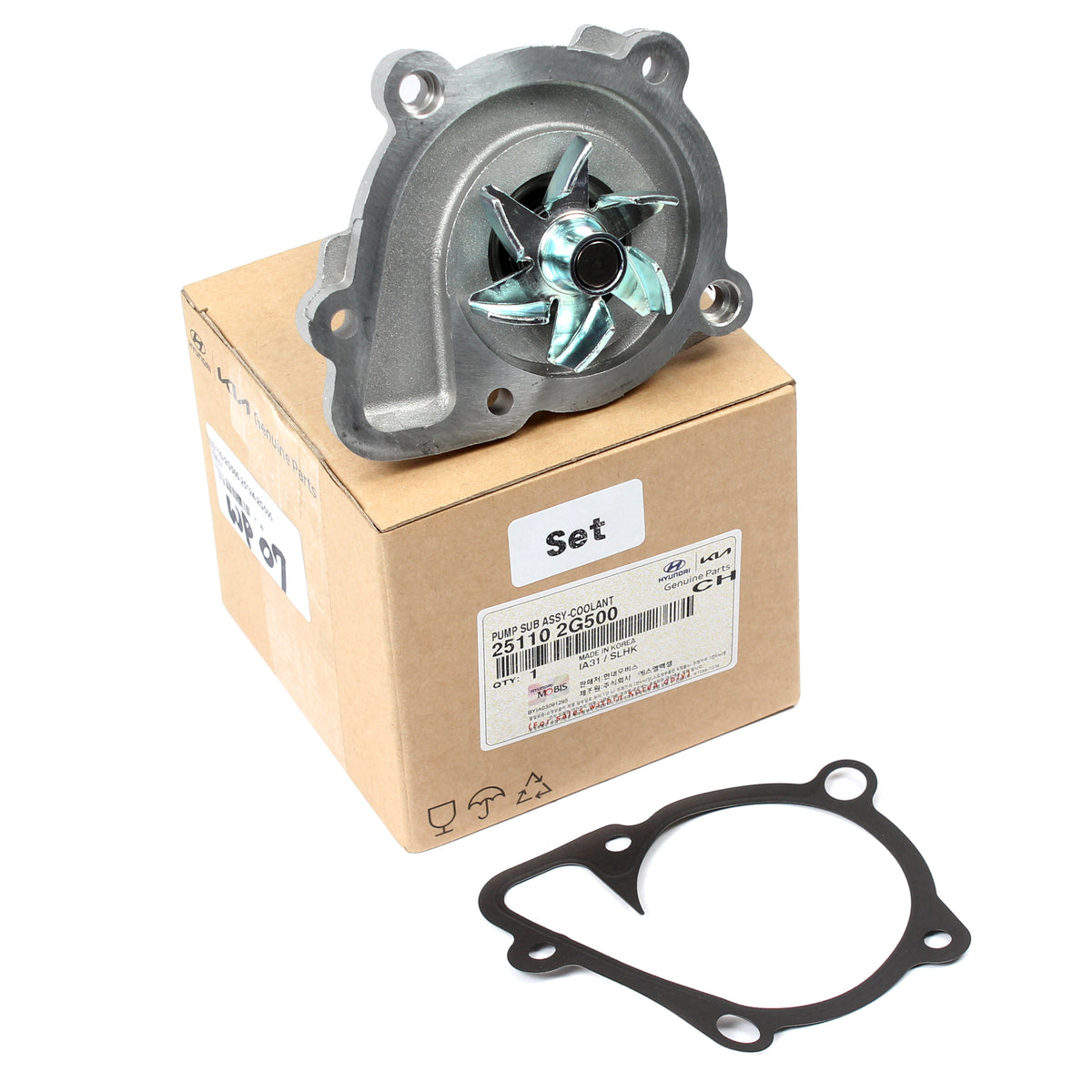 GENUINE Water Pump &amp; Gasket for 2011-2016 Hyundai Kia 2.0L 2.4L 251102G500