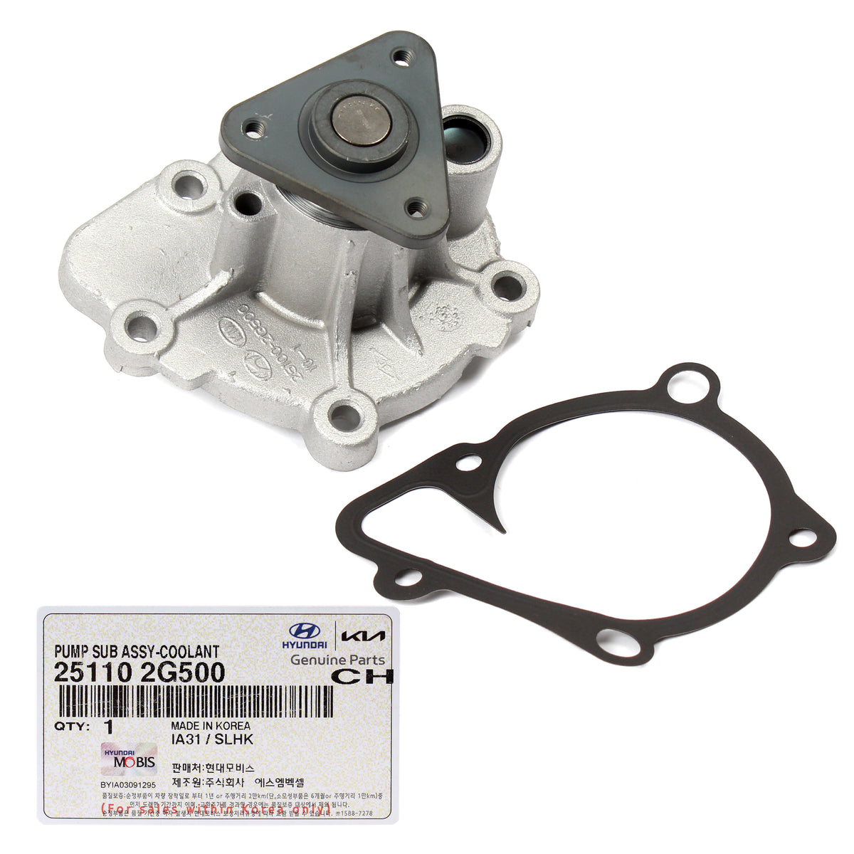 GENUINE Water Pump &amp; Gasket for 2011-2016 Hyundai Kia 2.0L 2.4L 251102G500