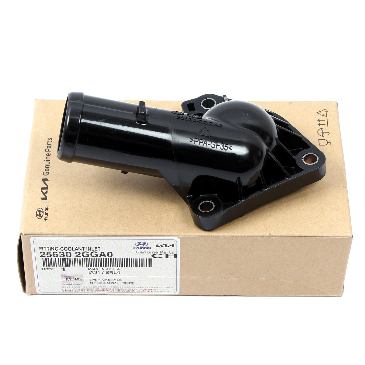 GENUINE Coolant Water Outlet for 13-20 Santa Fe Sonata Optima 2.4L 256302GGA0