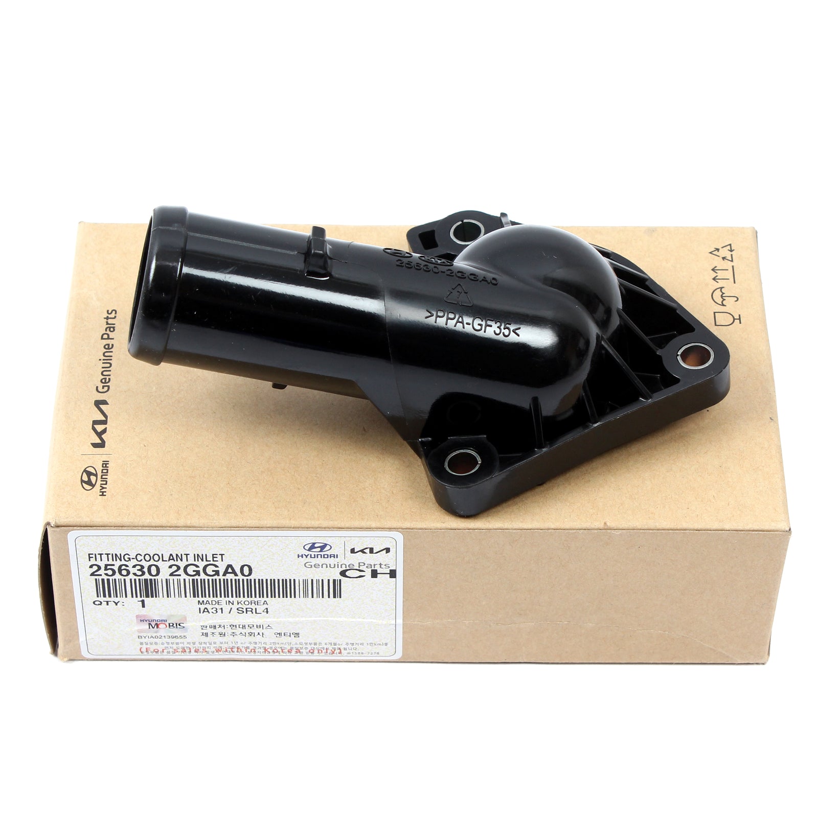 GENUINE Coolant Water Outlet for 13-20 Santa Fe Sonata Optima 2.4L 256302GGA0