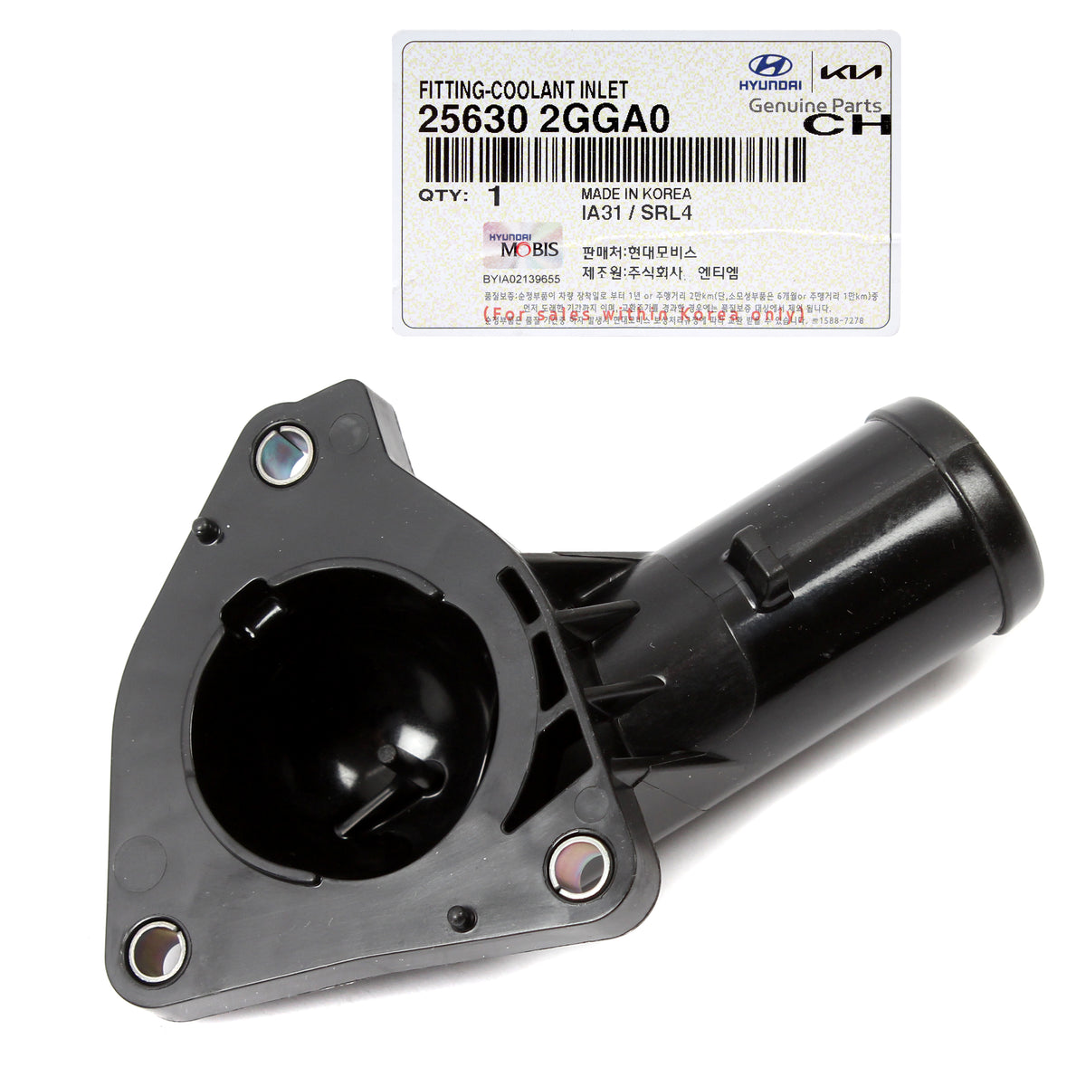 GENUINE Coolant Water Outlet for 13-20 Santa Fe Sonata Optima 2.4L 256302GGA0