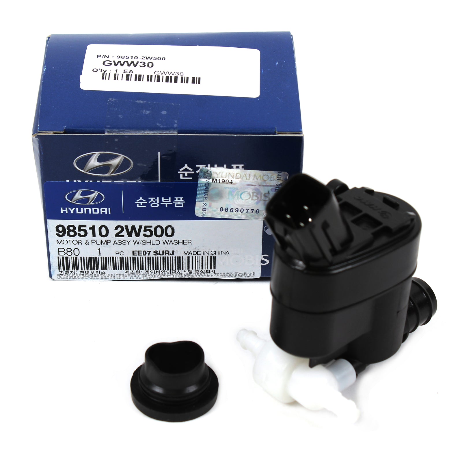 GENUINE Windshield Washer Pump for 13-20 Elantra GT Santa Fe Veloster 985102W500