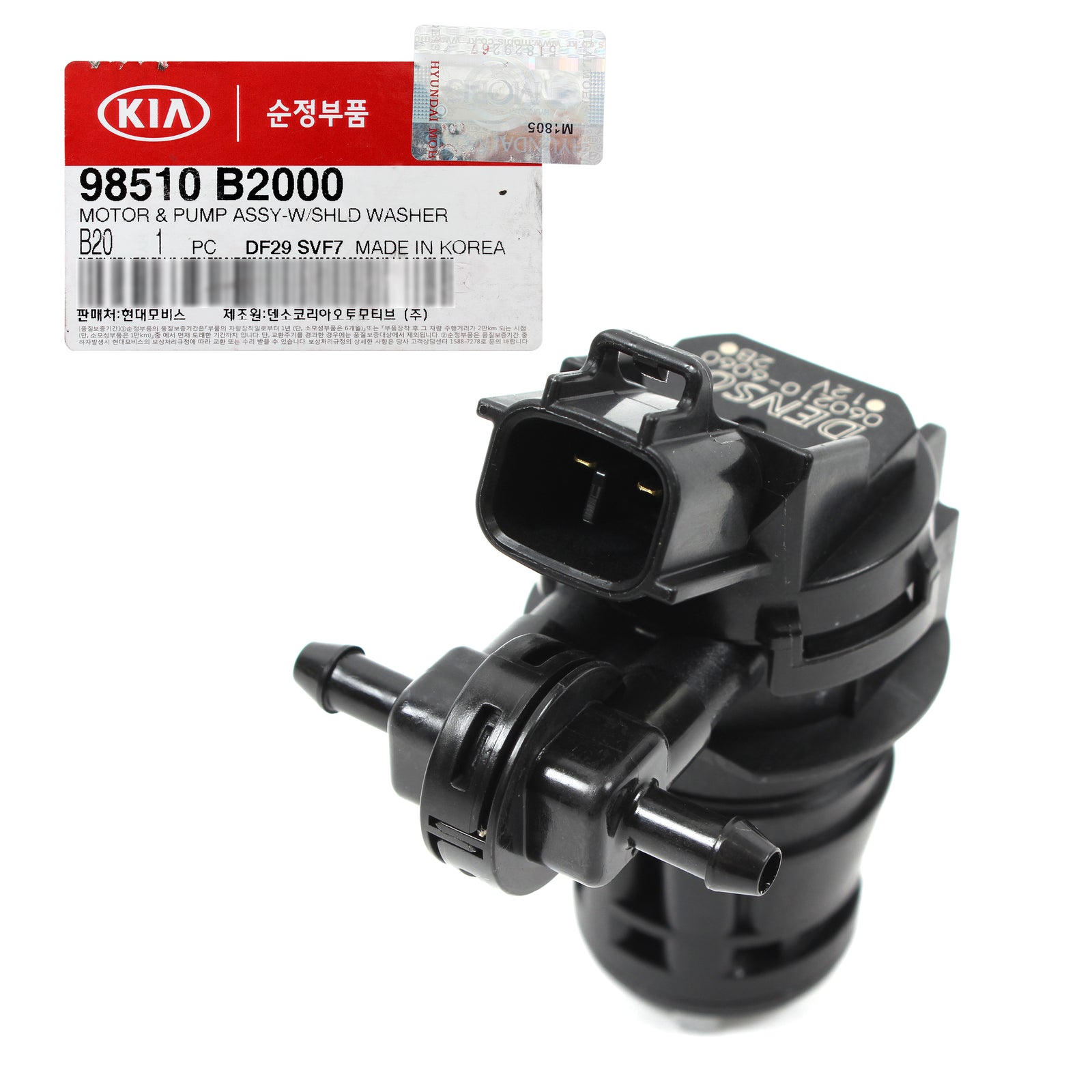 GENUINE Windshield Washer Motor Pump for 2014-2018 KIA SOUL OEM 98510B2000