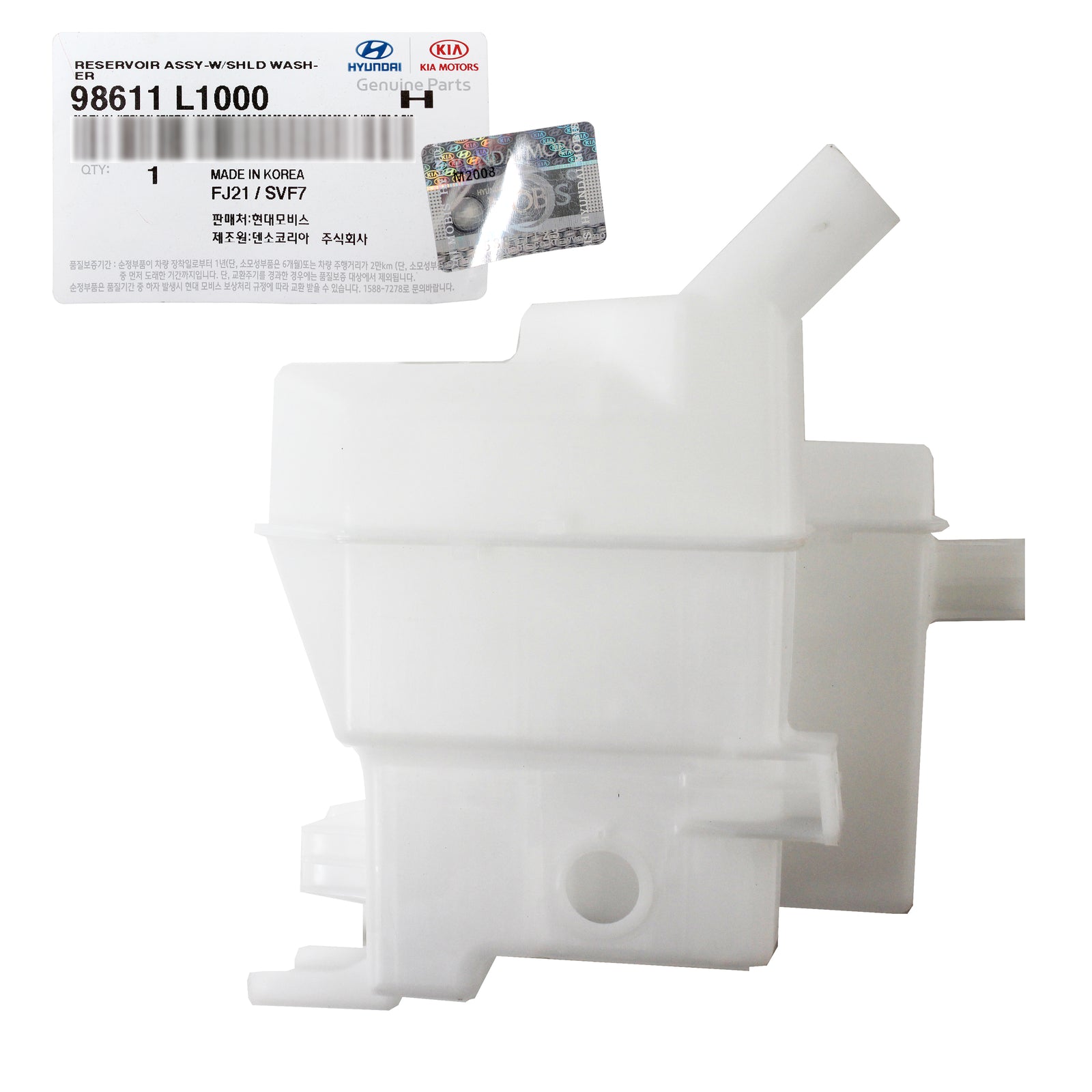 GENUINE Windshield Washer Reservoir Tank for 20-21 Hyundai Sonata 1.6L 2.5L