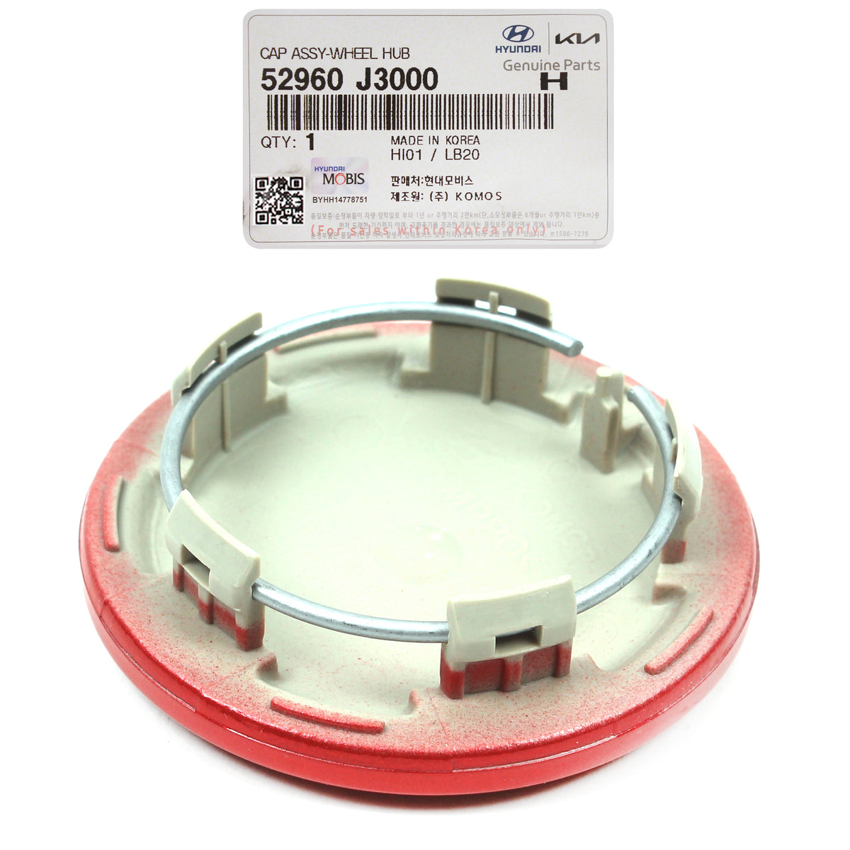 GENUINE Wheel Center Caps 18" 4PCS for 2019-2021 Hyundai Veloster 52960J3000