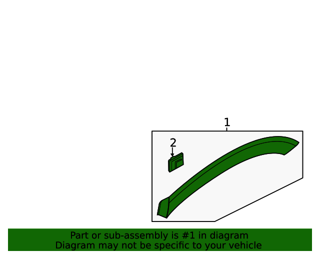 GENUINE Rear Fender Molding LEFT RIGHT for 20-22 Hyundai Palisade 87742S8000CA