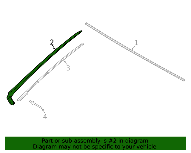 GENUINE Front Windshield Pillar Outer Molding LEFT LH for 20-22 Hyundai Sonata