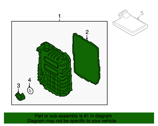 OEM Valve Body Transmission Oil Pan for 16-21 Hyundai Tucson FWD 4528026600