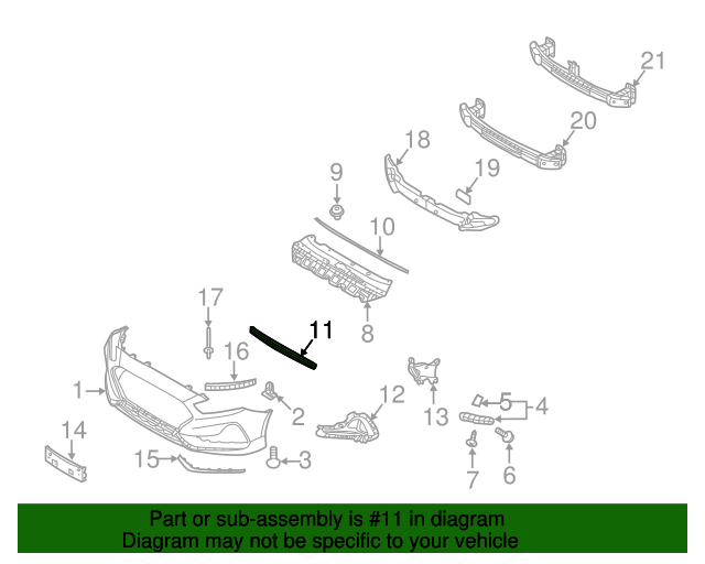 GENUINE Front Bumper Lower Grille for 2018 2019 Hyundai Sonata 86561-E6700