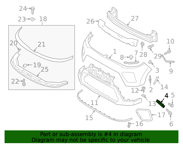 GENUINE Front Bumper Bracket RIGHT PASSENGER for 20-22 Kia Soul 86552K0000