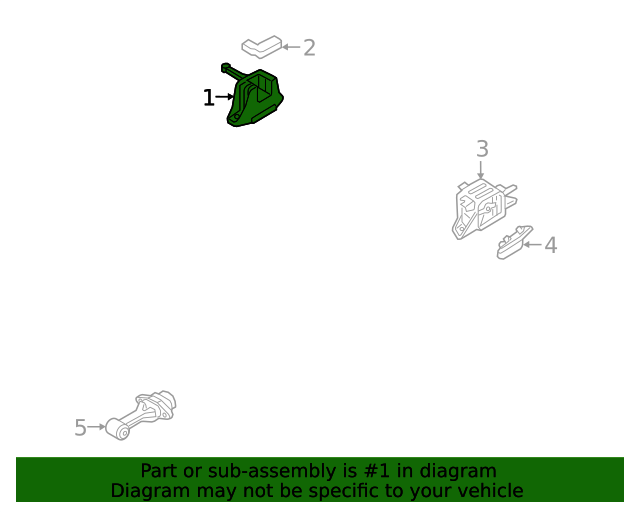 GENUINE Engine Side Mount Bracket for 2021 2022 2023 Hyundai Elantra 2.0L