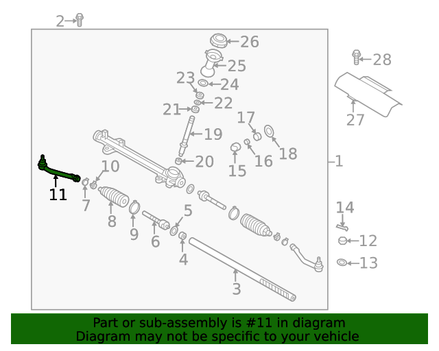 GENUINE Outer Tie Rod End LEFT for 2019-2022 Nexo Santa Fe Palisade Telluride