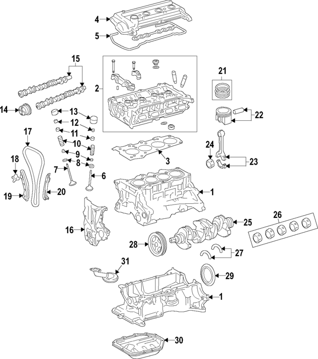 GENUINE Engine Piston Set STD for 2016-2022 Hyundai Kia 1.6L Turbo 230412BCA0