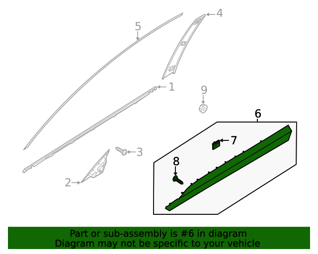 GENUINE Front Rear Door Lower Moldings RIGHT for 20-22 Palisade 87732S8000SPC
