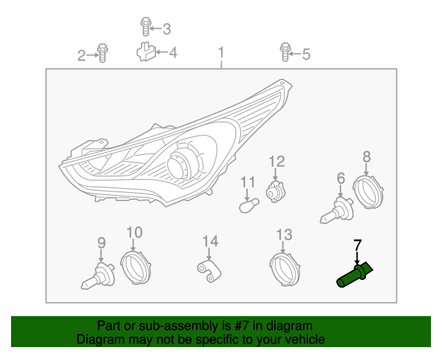 OEM Position Lamp Bulb Socket for 2006-2020 Hyundai Kia Check Compatibility