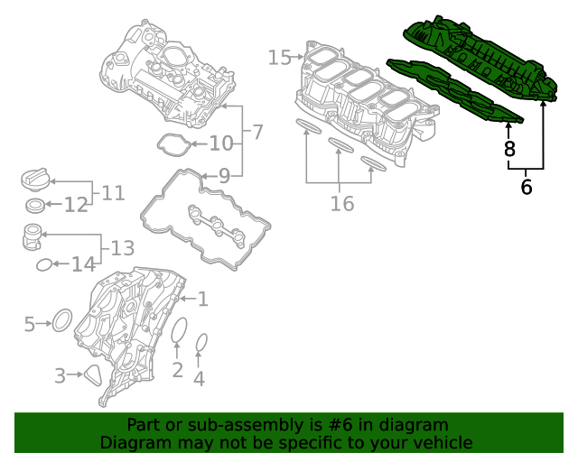 GENUINE Engine Valve Cover Right side Hyundai Kia 20-23 Telluride Palisade 3.8L 224203LFK1