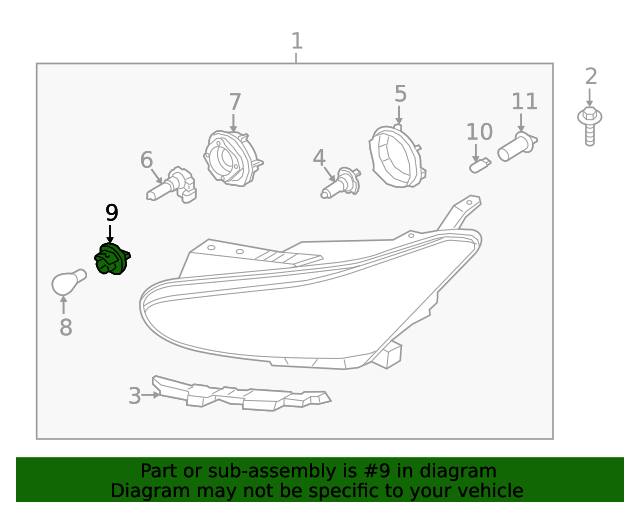 GENUINE Turn Signal Lamp Socket for 2019-23 Kona / EV Veloster / N Sorento