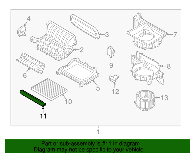 GENUINE Cabin Air Filter Cover for 2007-2021 Hyundai Kia Check Compatibility