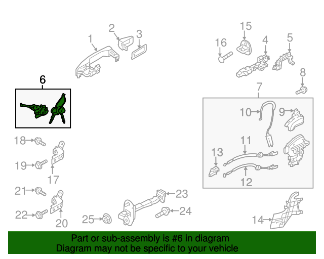 GENUINE Front Door Lock Cylinder &amp; Keys LEFT for 2014-2019 Kia Soul 81970B2A00