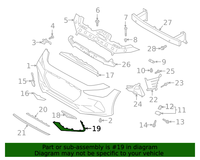 GENUINE Front Bumper Moldings LEFT &amp; RIGHT for 2019-2021 Genesis G70