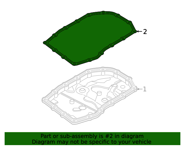 OEM Transmission Oil Pan Gasket for 2020-2023 Hyundai Kia 1.6L 2.0L 482822H000