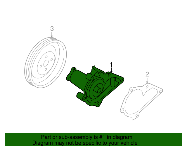 GENUINE Water Pump for 1996-2011 Hyundai Accent Kia Rio Rio5 2510026902