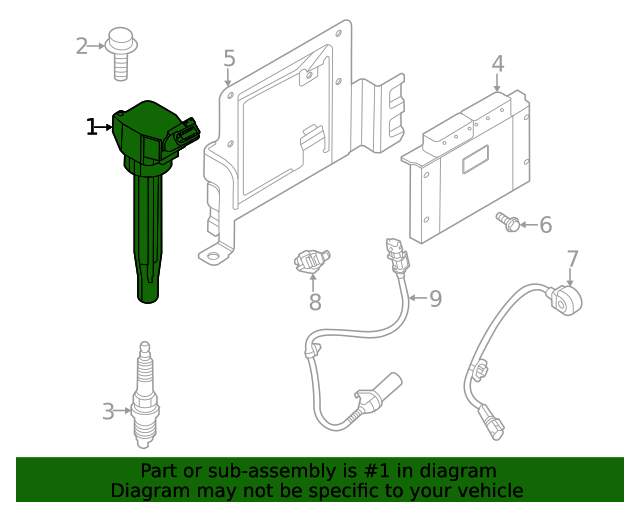 OEM Ignition Coil for 20-23 Elantra Kona Santa Fe Sonata Tucson 1.6L 273012M417