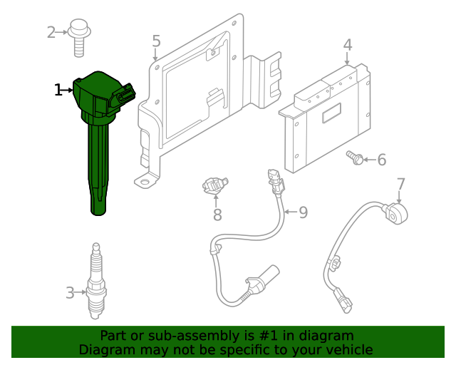 GENUINE Ignition Coils 4PCS for 2021-2023 Hyundai Kia 1.6L 273012M417