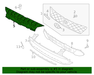 GENUINE Radiator Grille Upper Cover for 2022 2023 Hyundai Kona