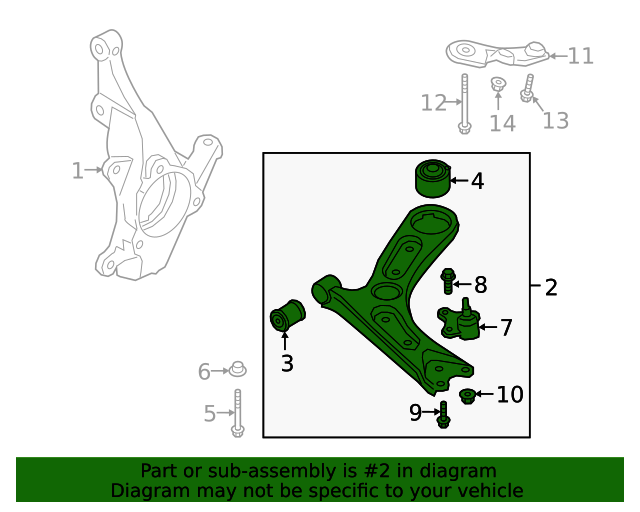 GENUINE Control Arms FRONT LEFT &amp; RIGHT for 2019-2023 Kia Forte 54501F2AA0