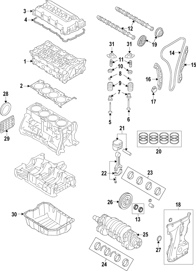 GENUINE Intake CVVT Timing Gear for 14-21 Elantra Tucson Forte Soul 2.0L