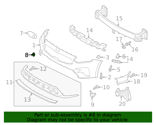 GENUINE OEM Front Bumper Tow Hook Cap Cover for 2019-2021 Kia Forte 86588M6500