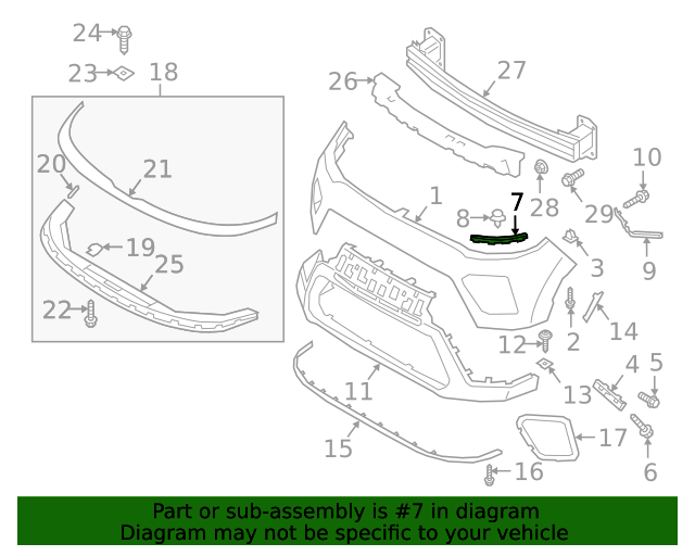 GENUINE Front Bumper Inner Bracket RIGHT RH for 2020-2022 Kia Soul 86526K0000