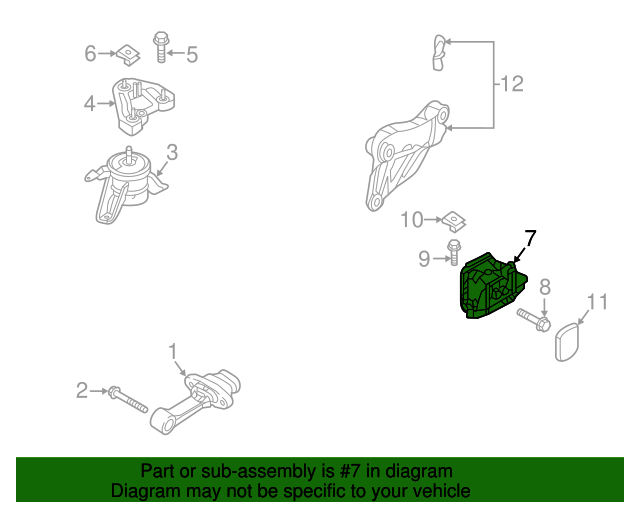 GENUINE Automatic Transmission Mount for 15-19 Sonata 16-20 Optima 21830D4100