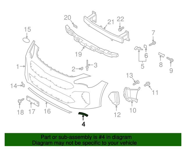 GENUINE Front Bumper Side Bracket RIGHT for 2018-2023 Kia Stinger 86556J5600