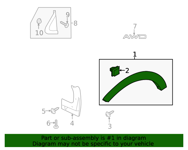 GENUINE Front Fender Flare Molding RIGHT for 21-22 Kia Seltos 17-22 Sportage