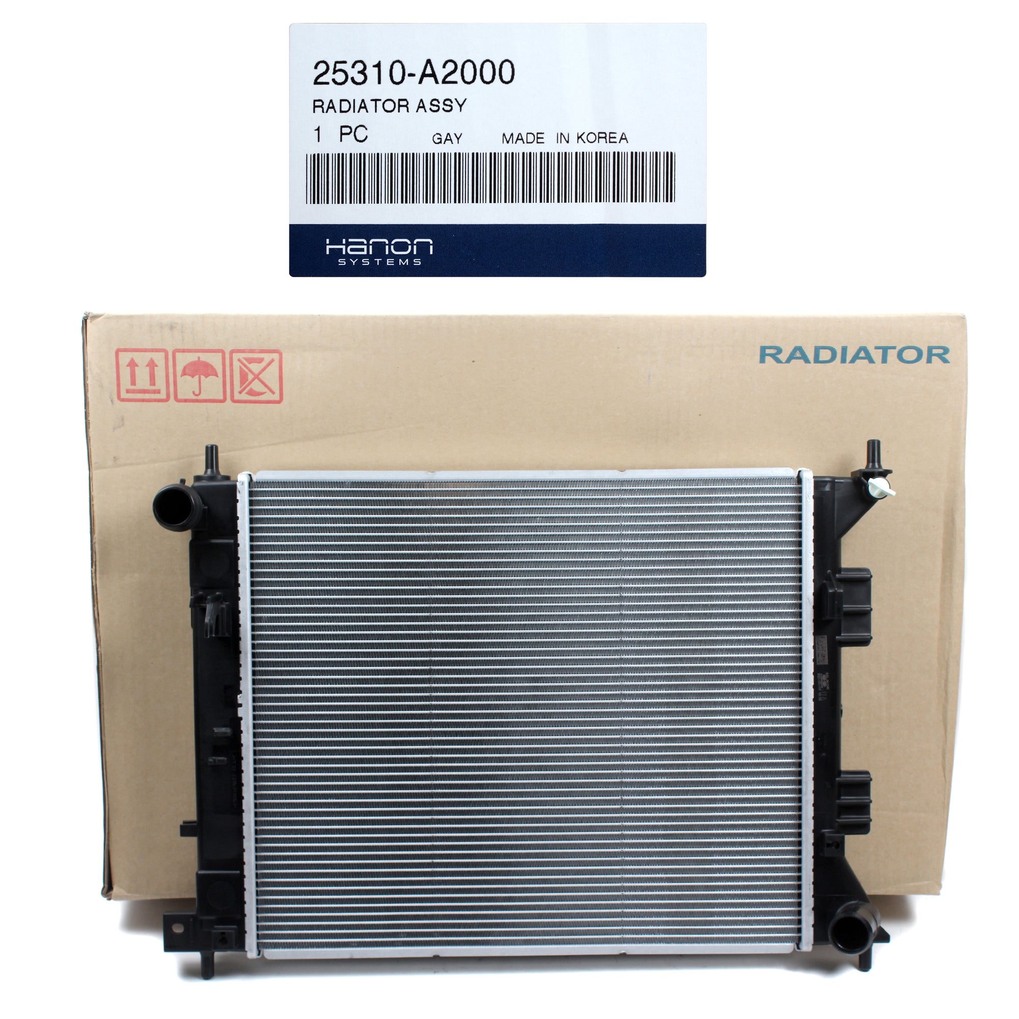 HANON OEM Radiator for 2014-2019 Kia Forte / Koup Soul 1.6L Manual Trans Only