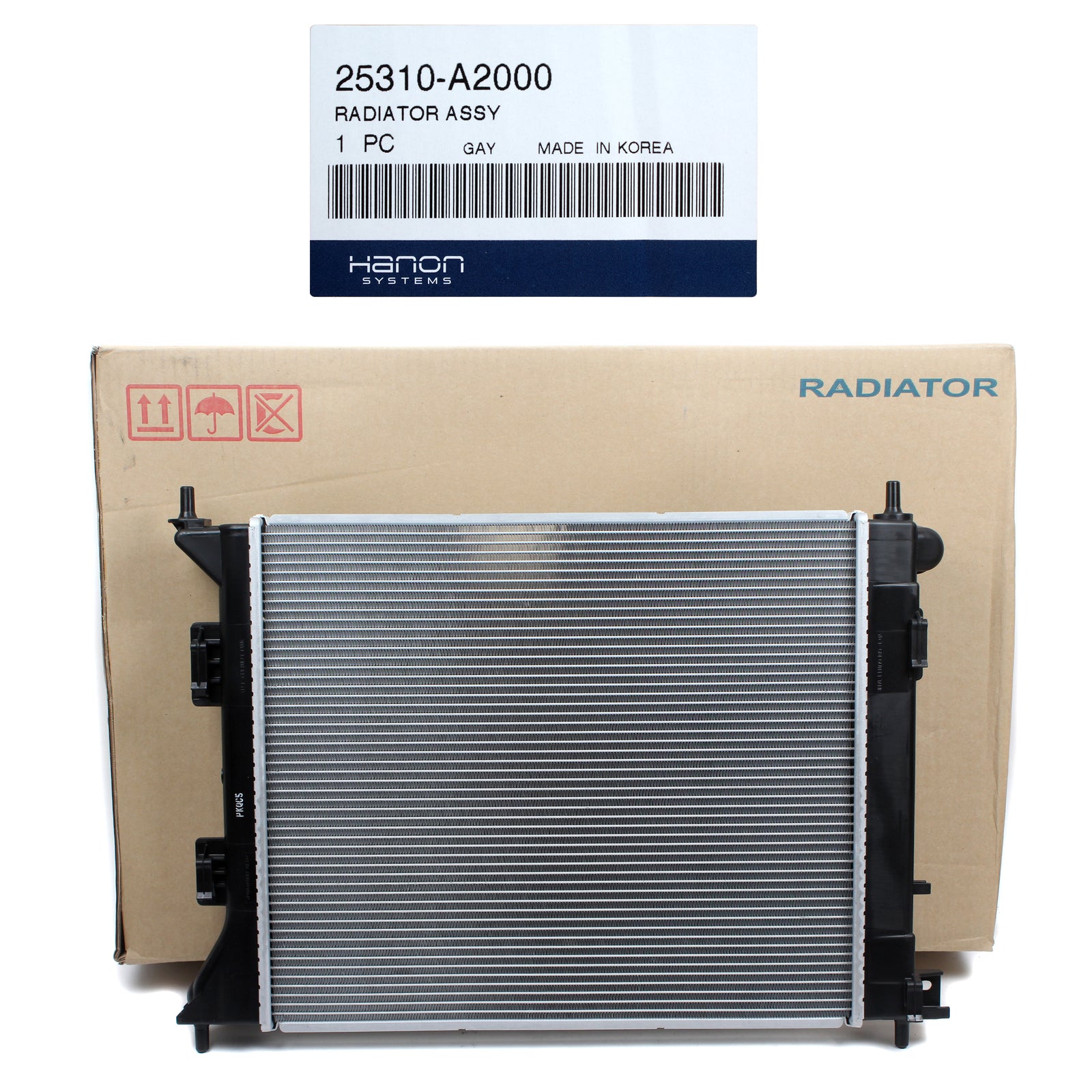 HANON OEM Radiator for 2014-2019 Kia Forte / Koup Soul 1.6L Manual Trans Only