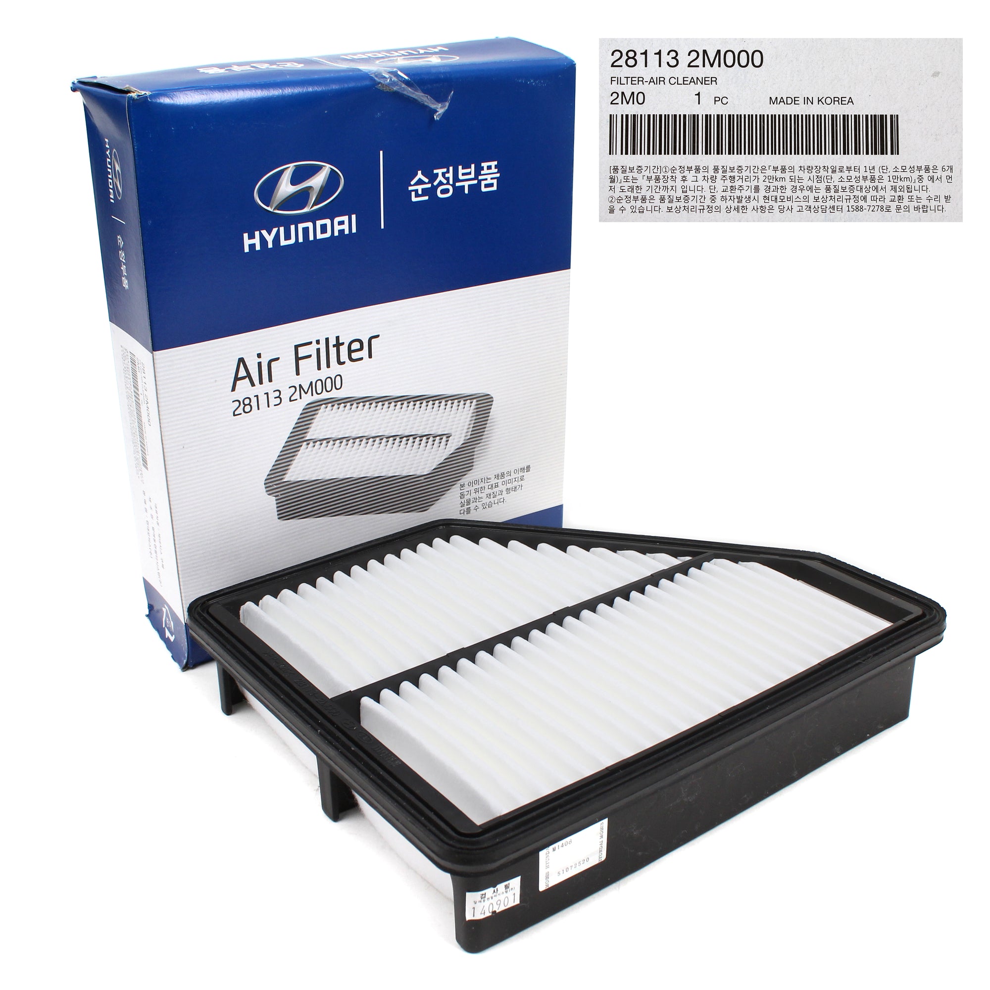 GENUINE Air Cleaner Filter for 2010-2012 Hyundai Genesis Coupe 2.0L 281132M000