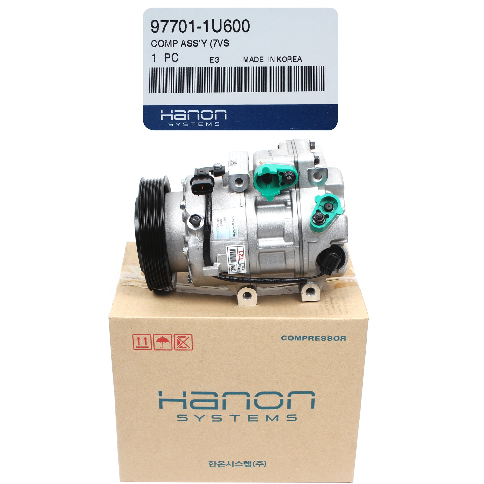 HANON OEM AC Compressor for 13-16 Santa Fe/12-15 KIA Sorento 3.3L 3.5L 977011U600
