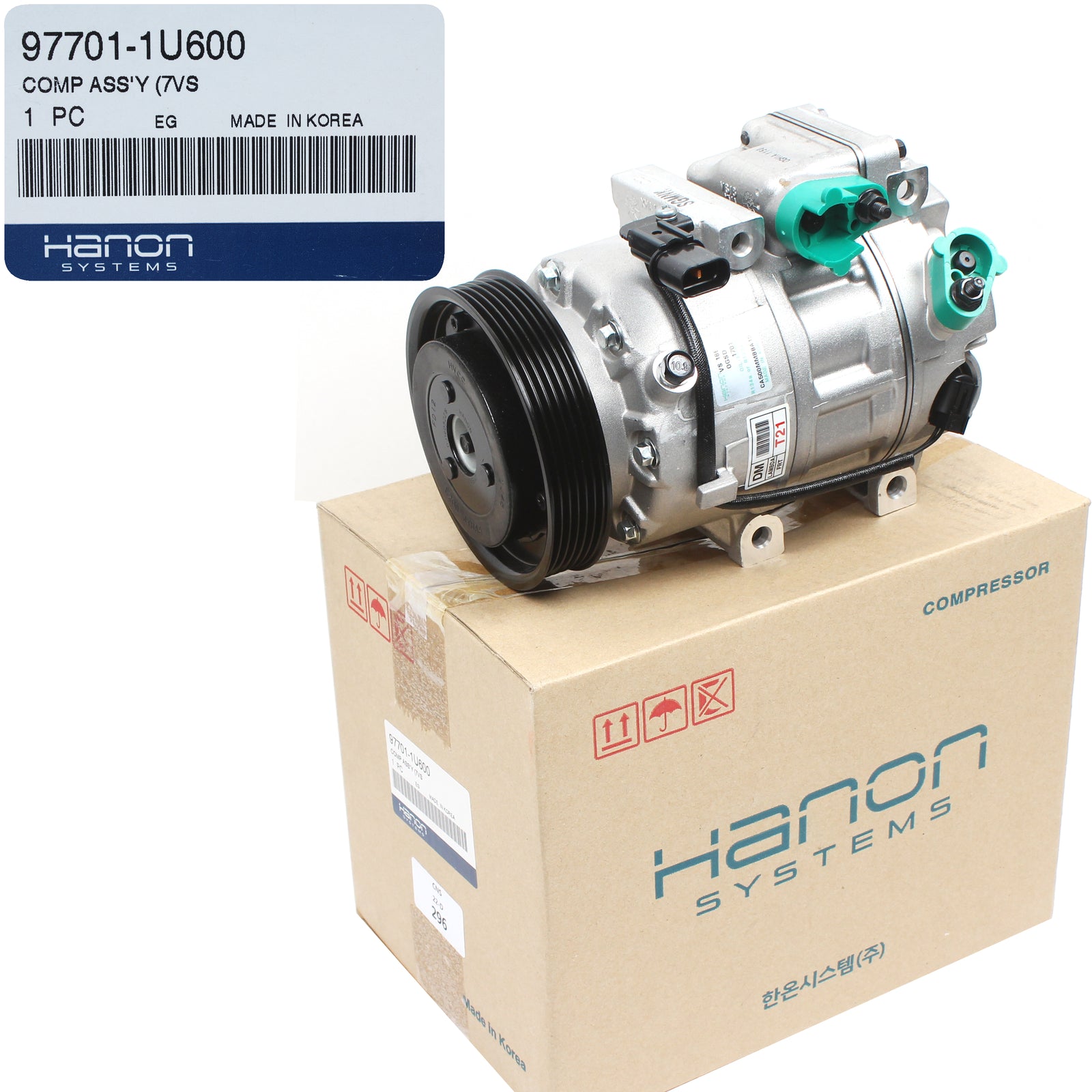 HANON OEM AC Compressor for 13-16 Santa Fe/12-15 KIA Sorento 3.3L 3.5L 977011U600