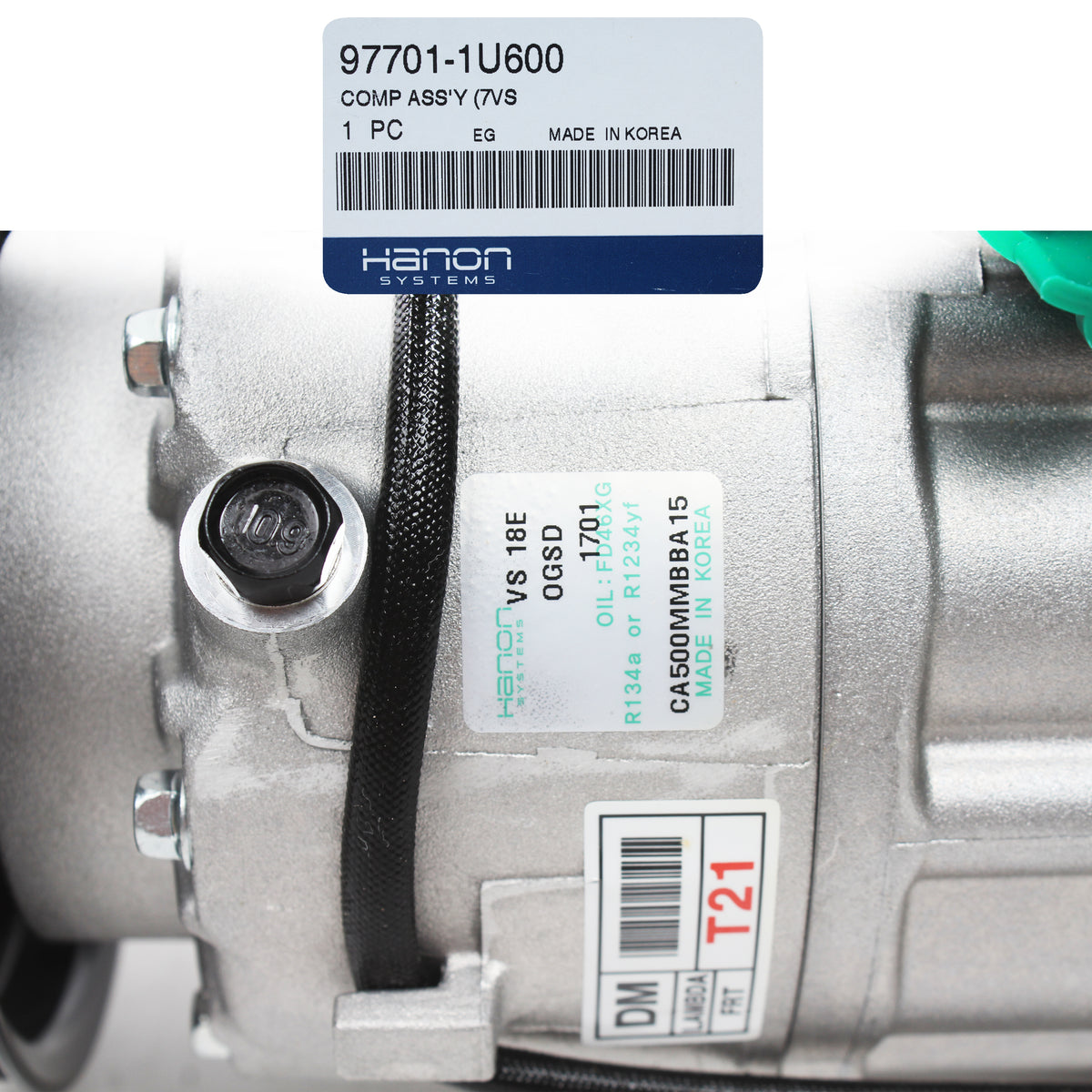 HANON OEM AC Compressor for 13-16 Santa Fe/12-15 KIA Sorento 3.3L 3.5L 977011U600