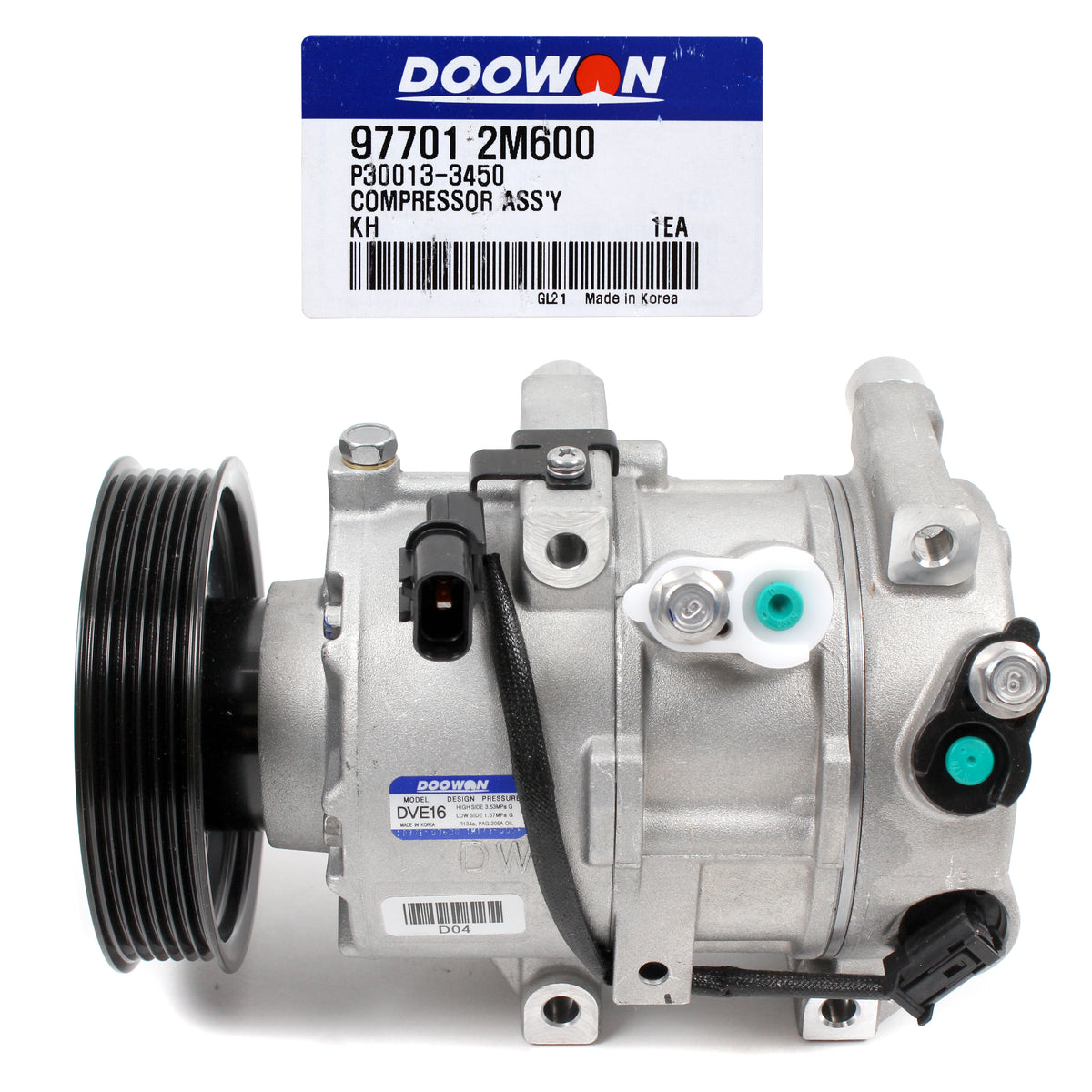 OEM Hyundai Genesis Coupe 3.8L 2013-2016 for A/C Compressor w/ Clutch 977012M600