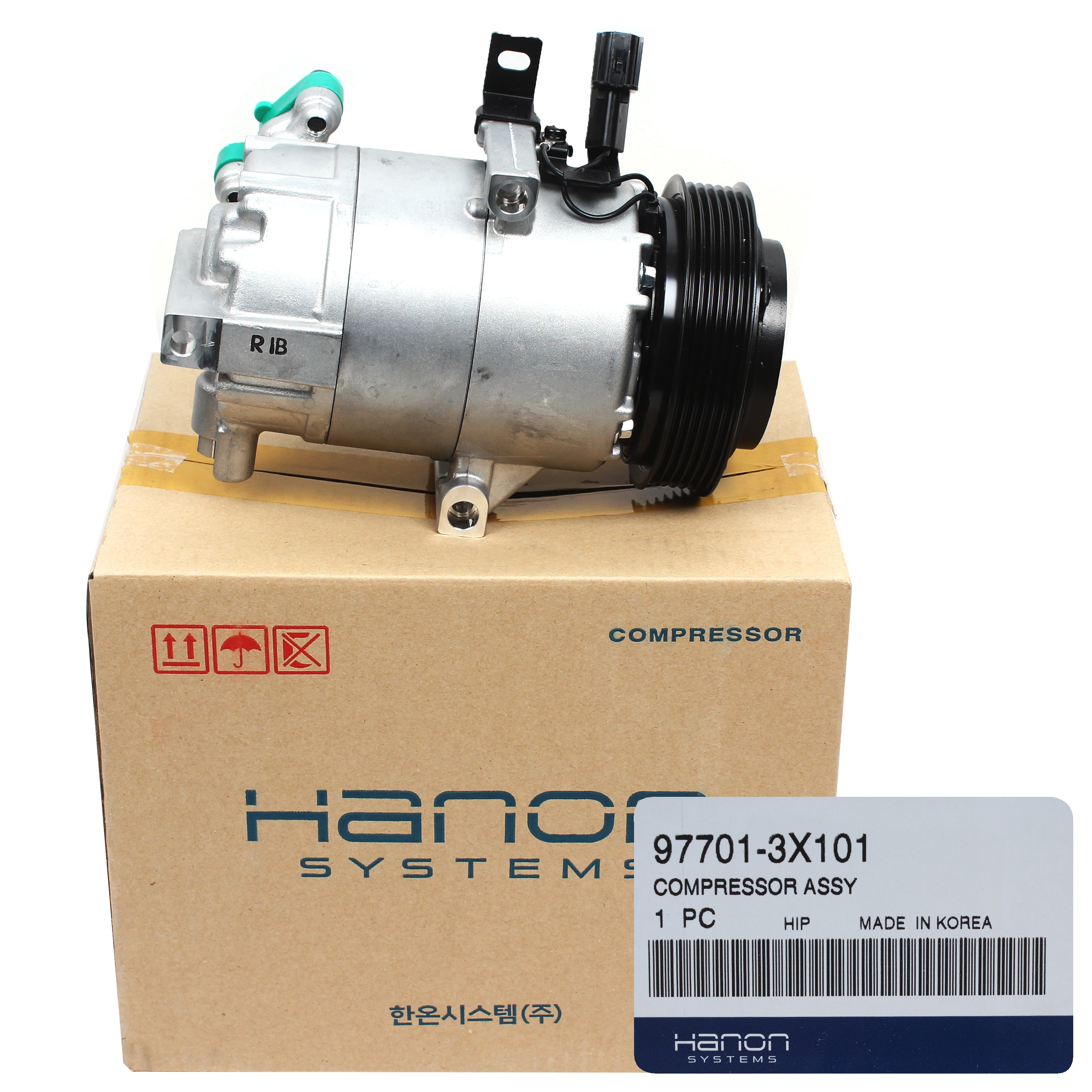 HANON OEM AC Compressor for 11-13 Elantra 12-13 Soul 2.0L 977013X101 ...